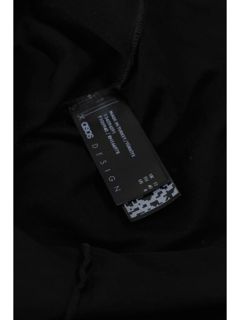 Sz 8 Asos Design Mila Cotton Scoop Neck Lounge Bodysuit In Black NWOT - Picture 4 of 8